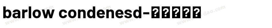 barlow condenesd字体转换
